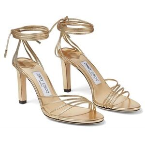 Jimmy Choo Antia 85 Gold Sz 36